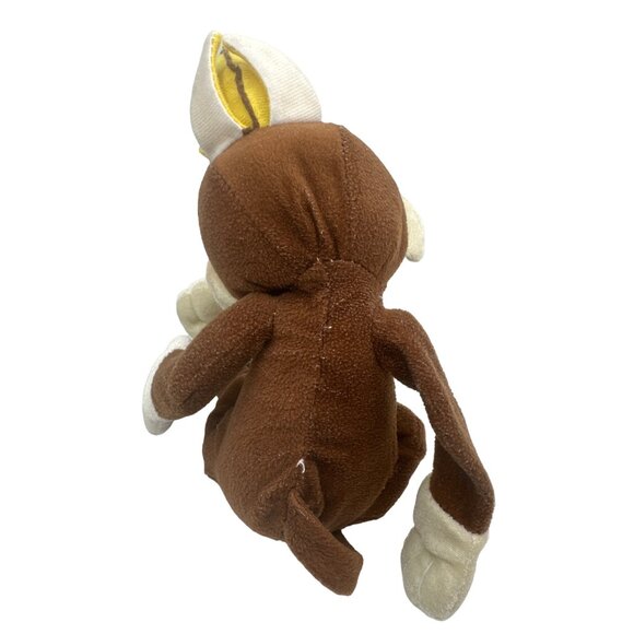 Brown Monkey Plush Toy With Peeled Banana Hat 2011 Stuffed Animal - Picture 3 of 7